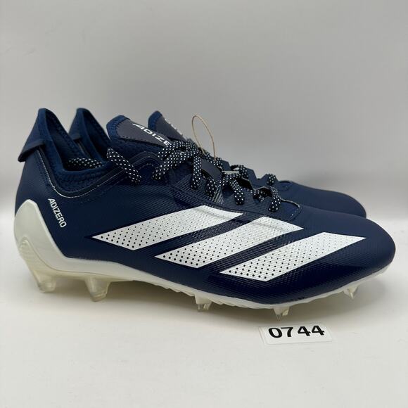 ADIDAS MEN\'S 11 ADIZERO ELECTRIC .1 FOOTBALL CLEATS NAVY/WHITE IF1915 main image 2